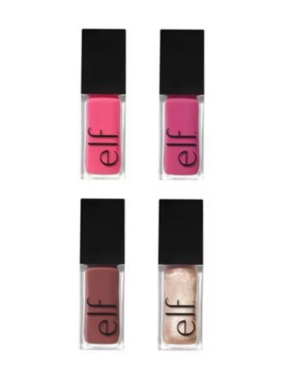 e.l.f. Cosmetics Glow Reviver Plumping Lip Oil Kit - 0.25 fl oz / 7.6 ml x 4